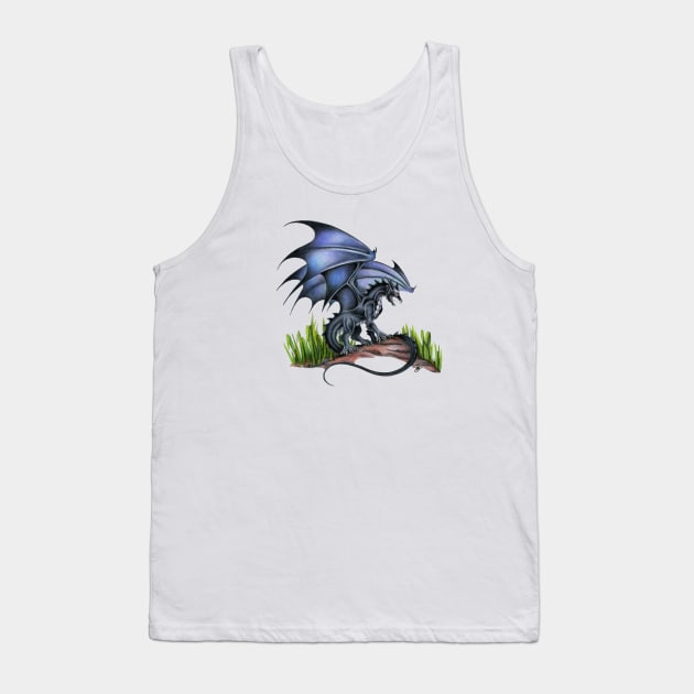 Powerful Black Dragon Tank Top by Sandra Staple